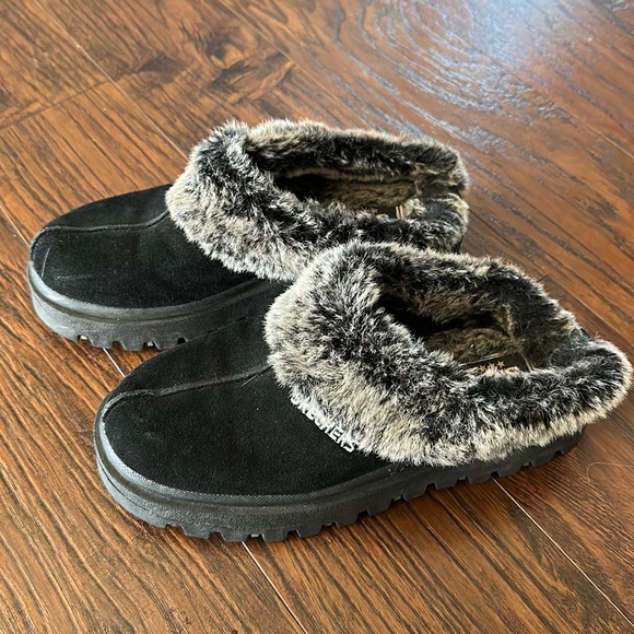 Skechers Shoes - Fur Slide On Sketcher Slides